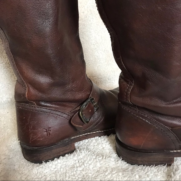 Frye Veronica Slouch Leather Riding Boot - Picture 3 of 8